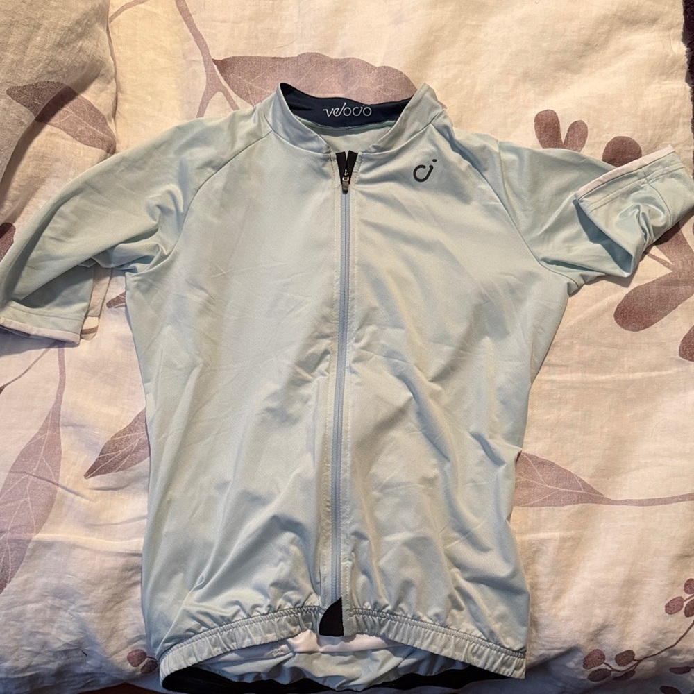 Light Blue Cycling Jersey